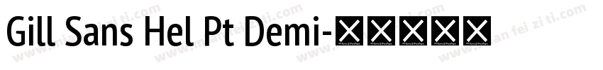 Gill Sans Hel Pt Demi字体转换